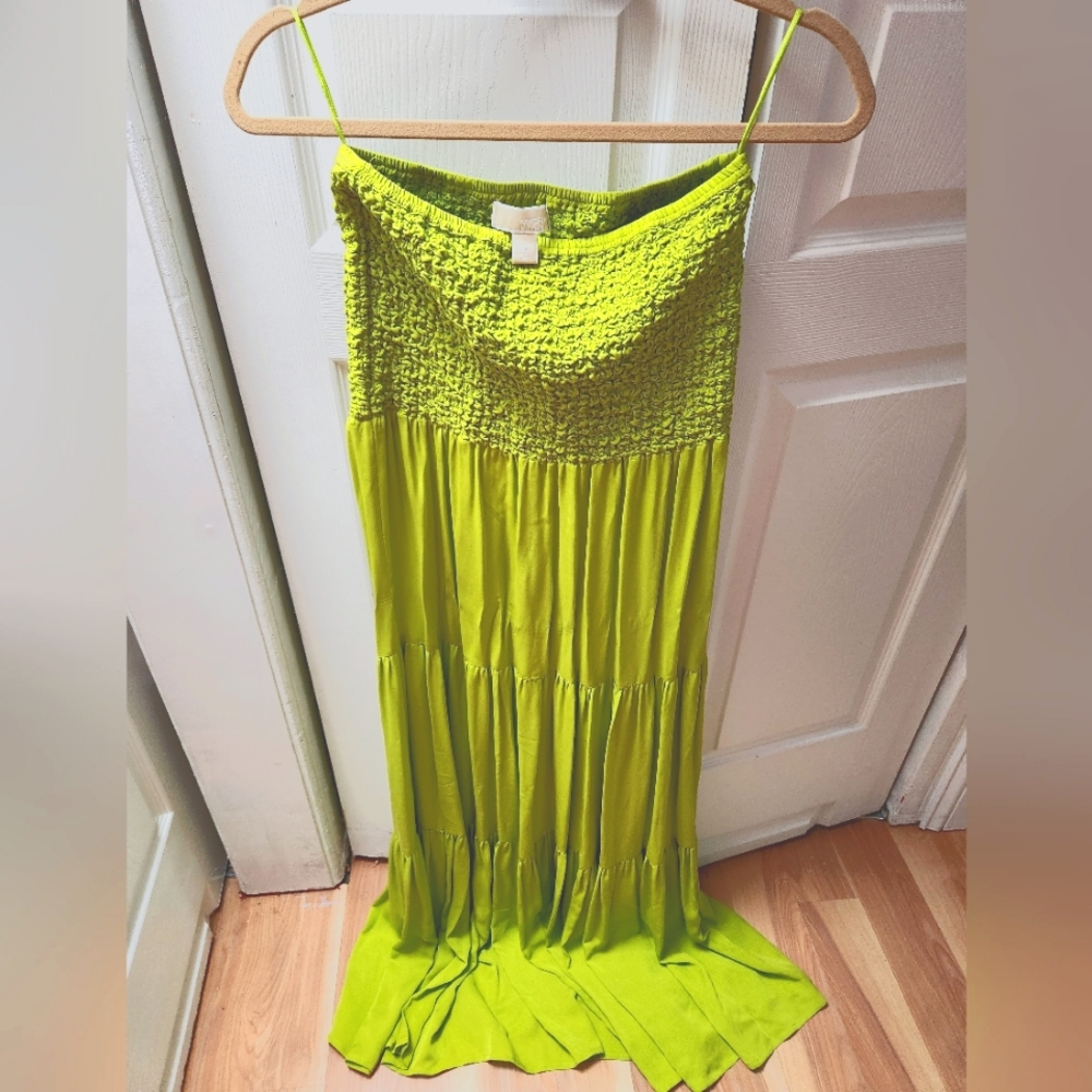 Michael Kora Strapless Maxi Dress in Medium